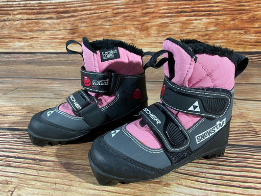 Fischer Snow Star Cross Country Ski Boots Classic NNN EU 28 US 10.5 Kids F-90