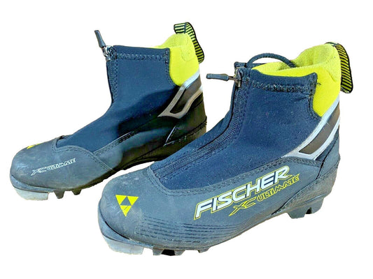 Fischer XC Ultimate Cross Country Ski Boots Classic NNN EU 30 US 12 Kids F-255