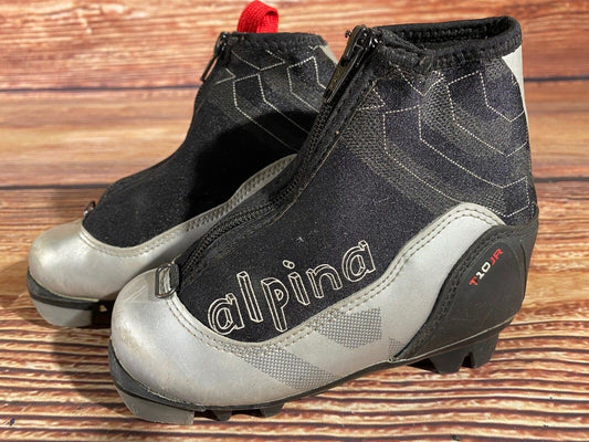 Alpina T10jr Cross Country Ski Boots Classic NNN EU 27 US 10 Kids 180mm A-1099