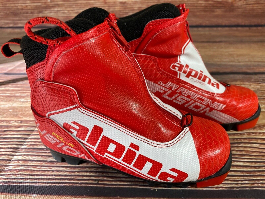 Alpina RCL JR Nordic Cross Country Ski Boots Kids Size EU30 US12 NNN A-1079