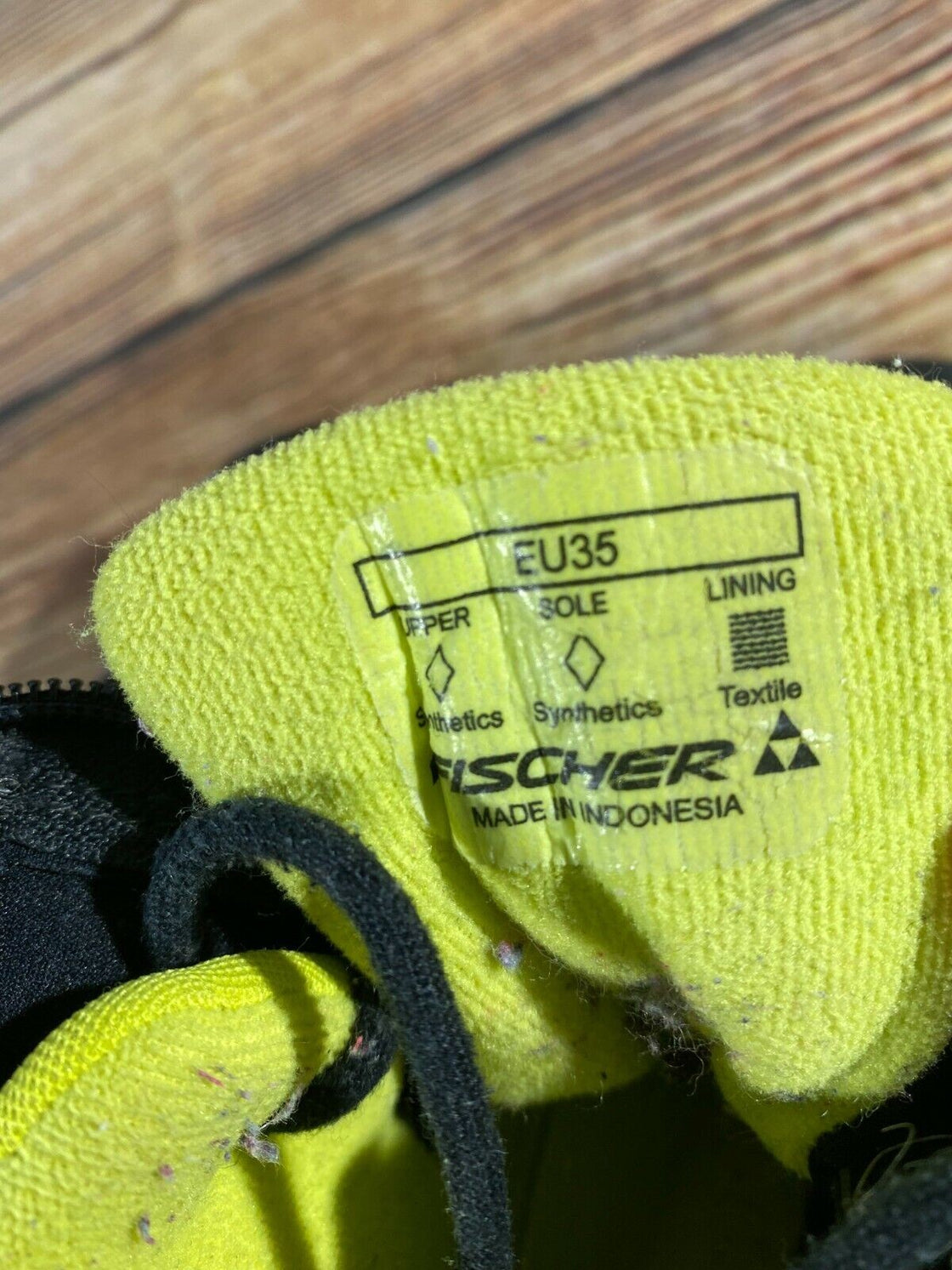 Fischer XJ Sprint Kids Nordic Cross Country Ski Boots Size EU35 US3.5 NNN F-32