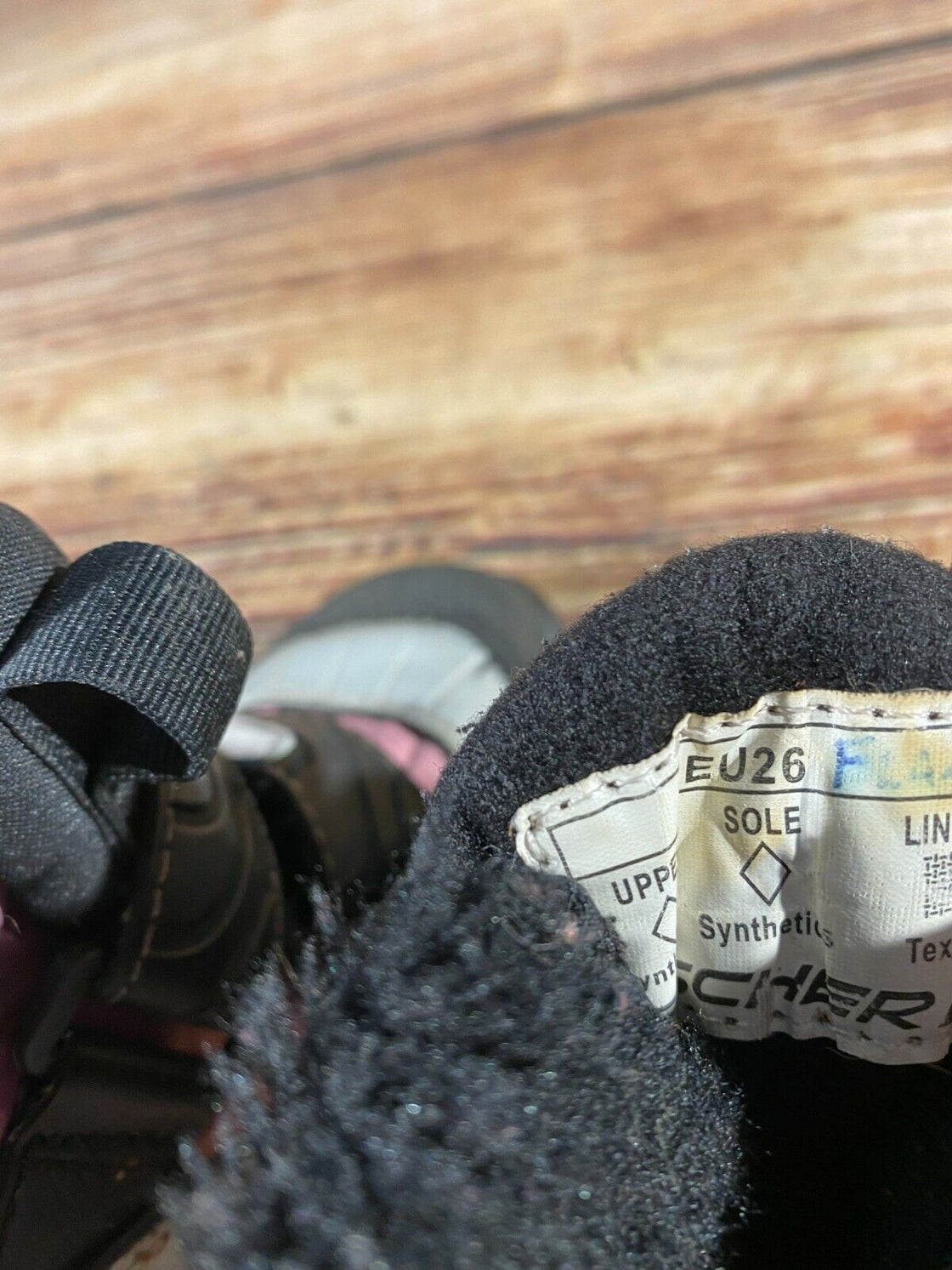 Fischer Snow Star Kids Nordic Cross Country Ski Boots Size EU26 US9 NNN F-224