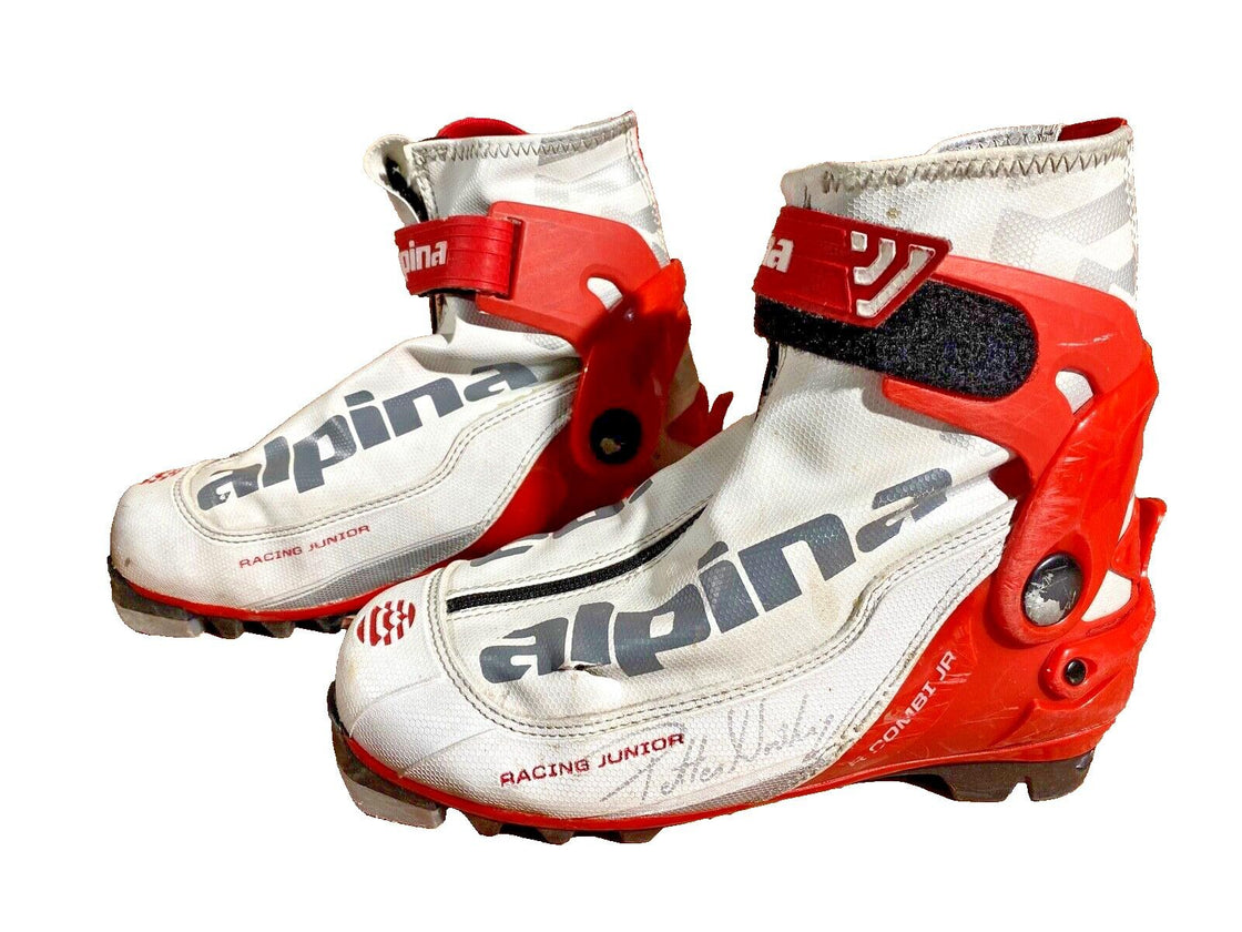 Alpina R Combi Kids Nordic Cross Country Ski Boots Size EU35 US3.5 NNN A-1214