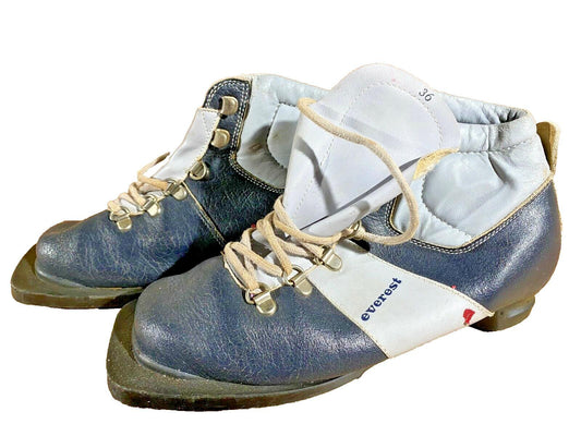 Everest Cross Country Ski Boots Backcountry 75mm NN EU 36 US 4.5 Vintage 1713