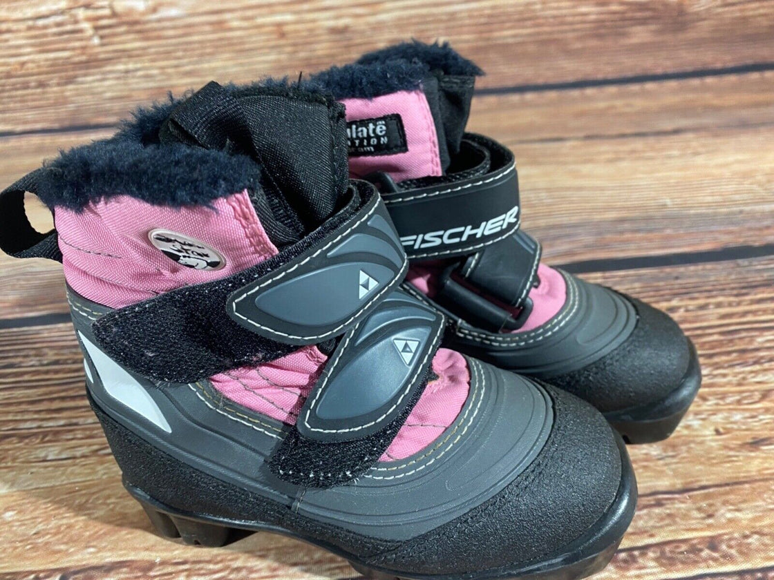Fischer Snowstar Kids Nordic Cross Country Ski Boots Size EU26 US9 NNN F-501
