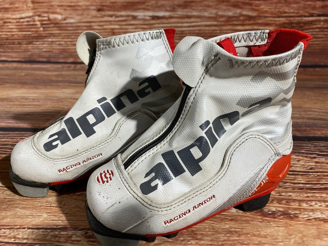 Alpina RCL Nordic Cross Country Ski Boots Kids Size EU26 US8.5 NNN A-1048