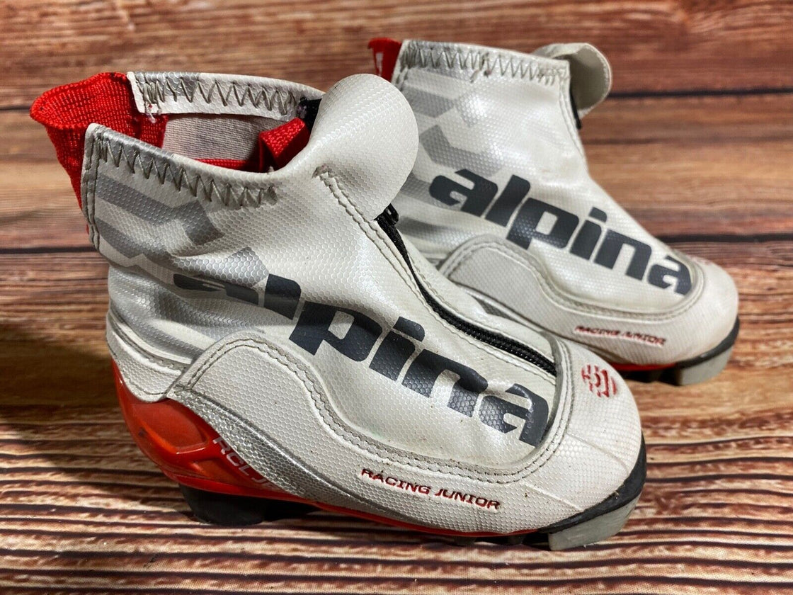 Alpina RCL Nordic Cross Country Ski Boots Kids Size EU26 US8.5 NNN A-1048