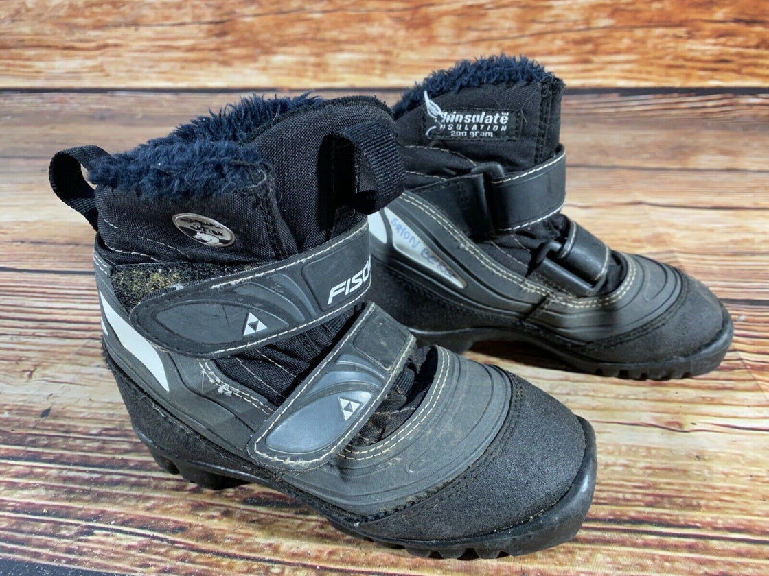 Fischer Snow Star Kids Nordic Cross Country Ski Boots Size EU30 NNN F-62