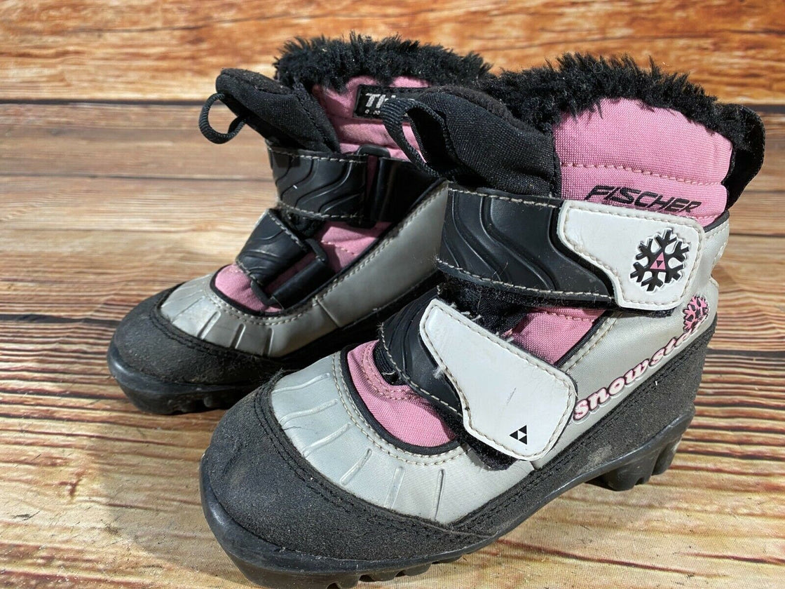 Fischer Snow Star Kids Nordic Cross Country Ski Boots Size EU27 US9.5 NNN F-223