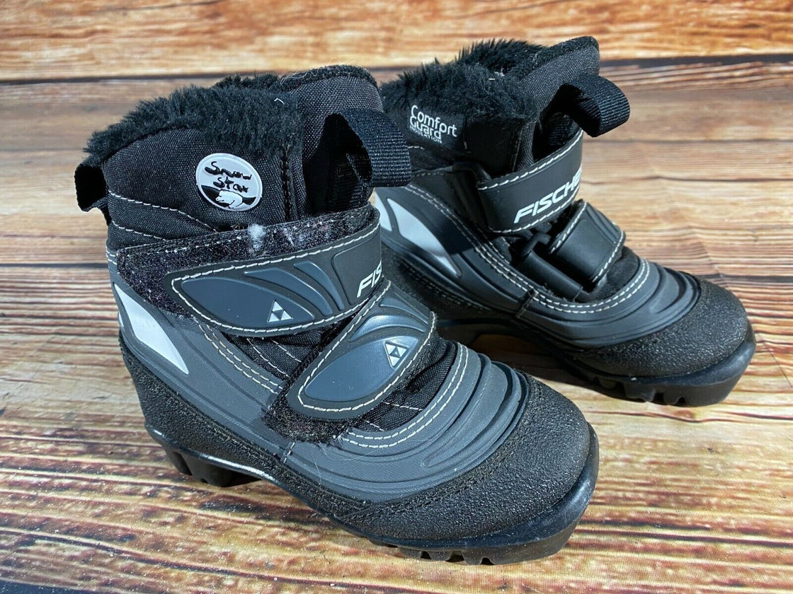 Fischer Snow Star Kids Nordic Cross Country Ski Boots Size EU26 US9 NNN F-352