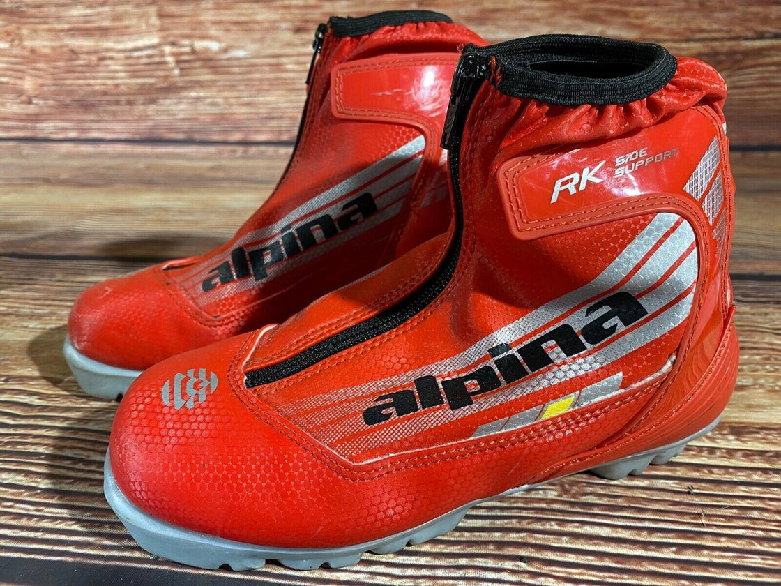 Alpina RK Nordic Cross Country Ski Boots Kids Size EU35 US3.5 NNN A-1091