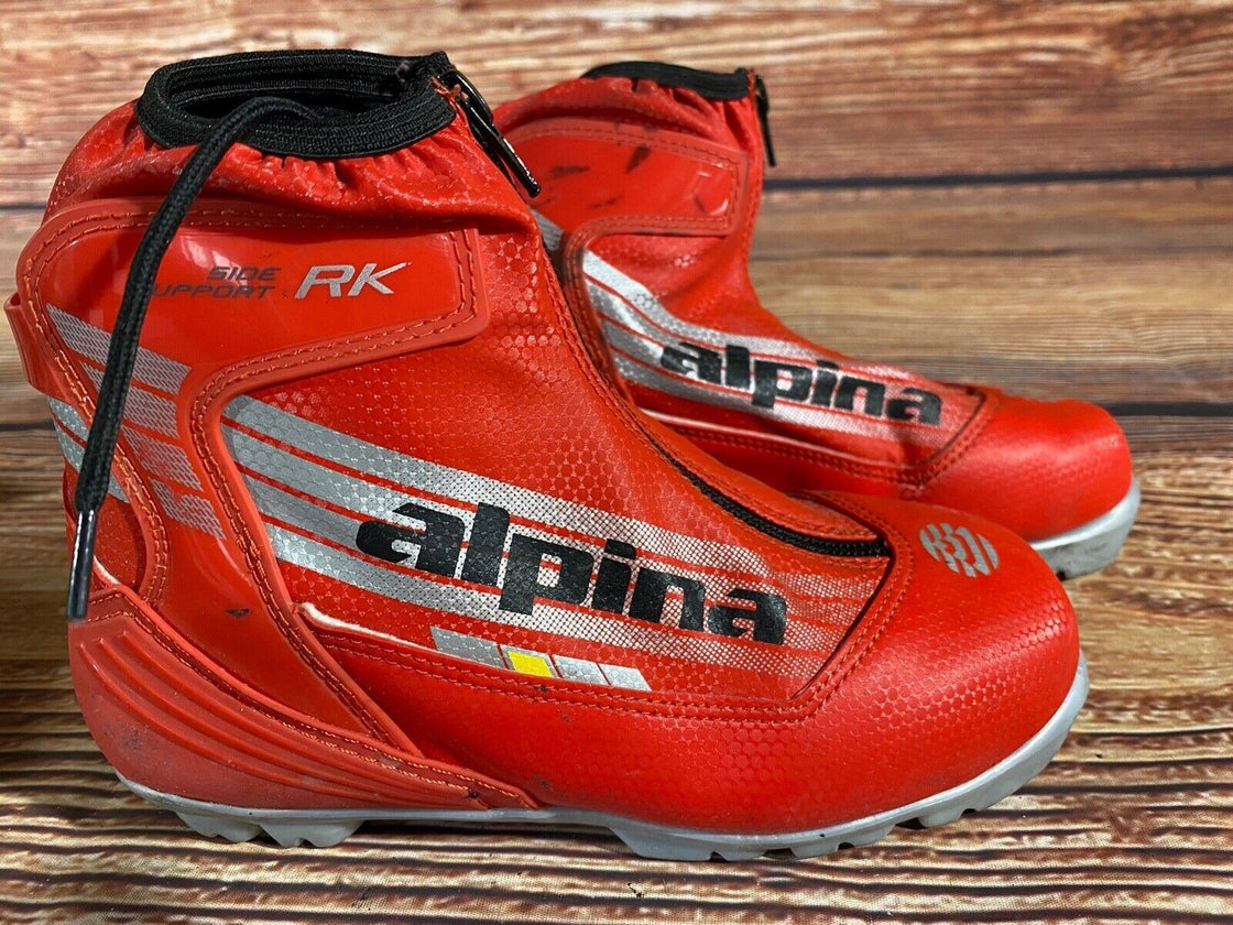 Alpina RK Nordic Cross Country Ski Boots Kids Size EU35 US3.5 NNN A-1091