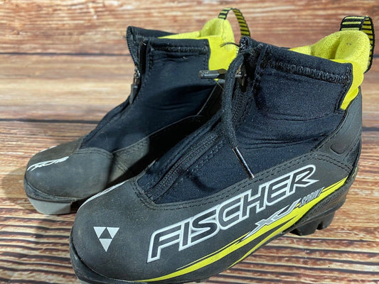 Fischer XJ Sprint Cross Country Ski Boots Classic NNN EU 30 US 12 Kids F-566