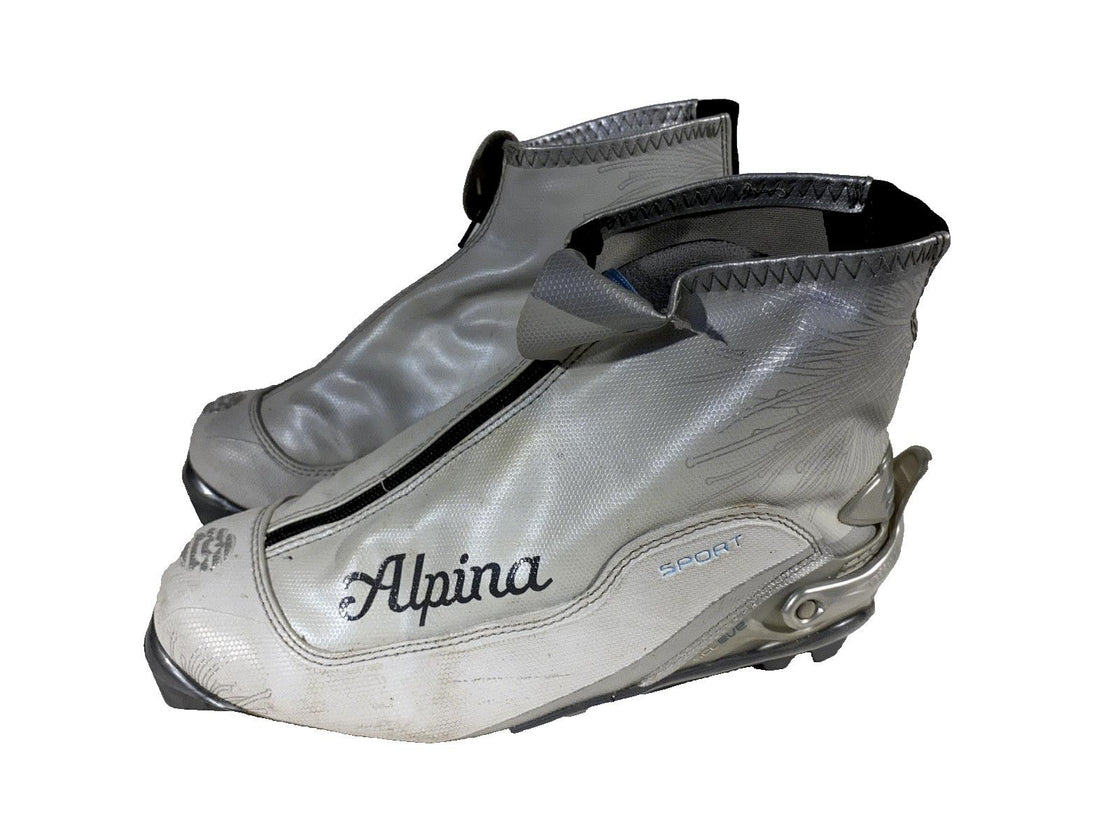 Alpina SCL Eve Nordic Cross Country Classic Ski Boots Size EU39 US7 for NNN 112