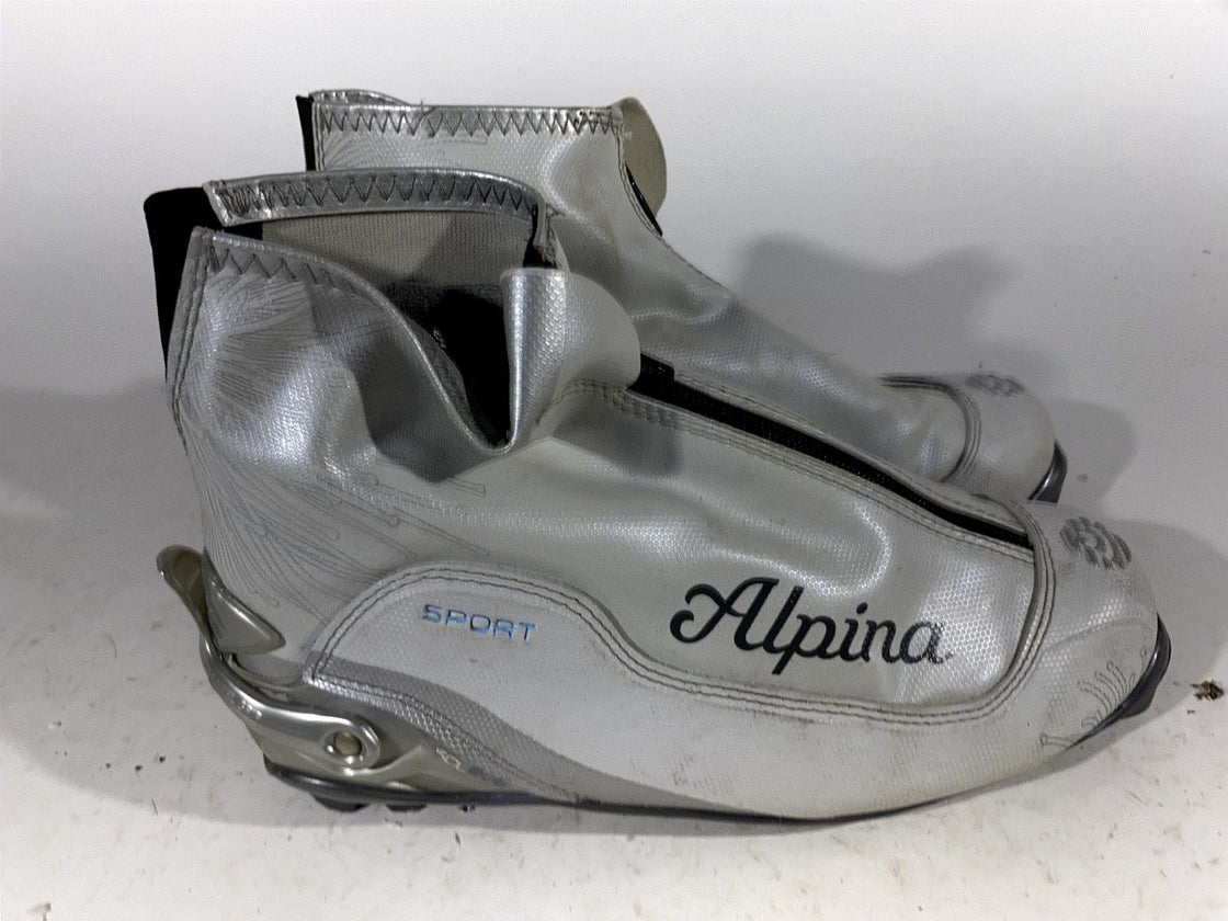 Alpina SCL Eve Nordic Cross Country Classic Ski Boots Size EU39 US7 for NNN 112