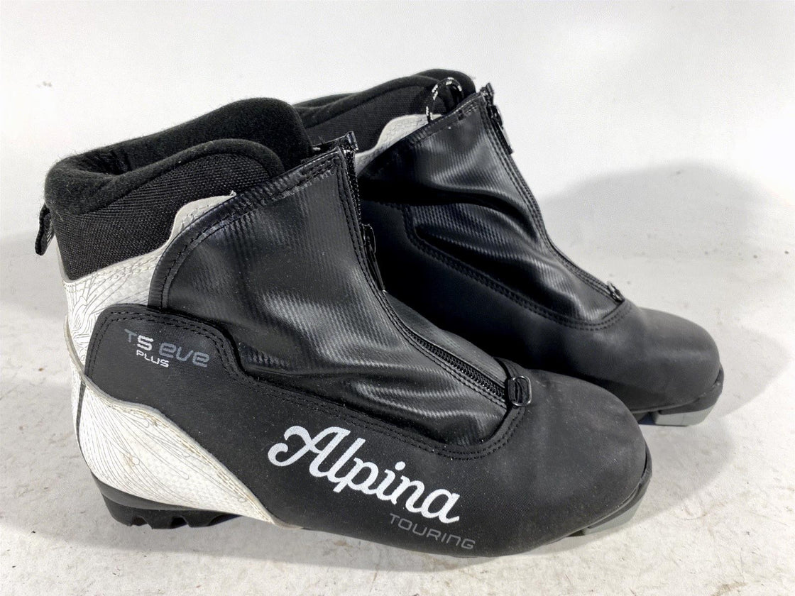 Alpina T5 Eve Nordic Cross Country Classic Ski Boots Size EU38 US6 for NNN 219