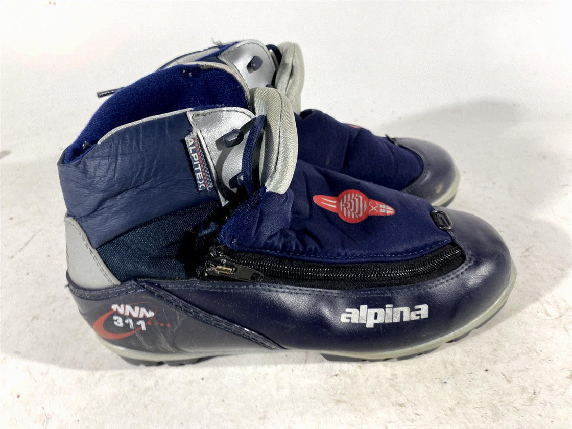 Alpina 311 Nordic Cross Country Classic Ski Boots Size EU38 US6 for NNN 237