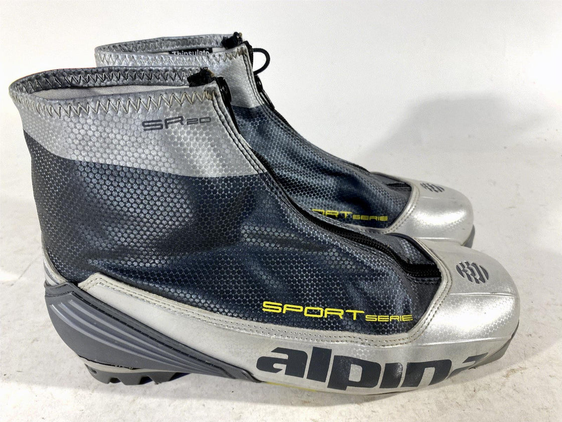 Alpina SR20 Classic Nordic Cross Country Ski Boots Size EU43 US9.5 for NNN 265