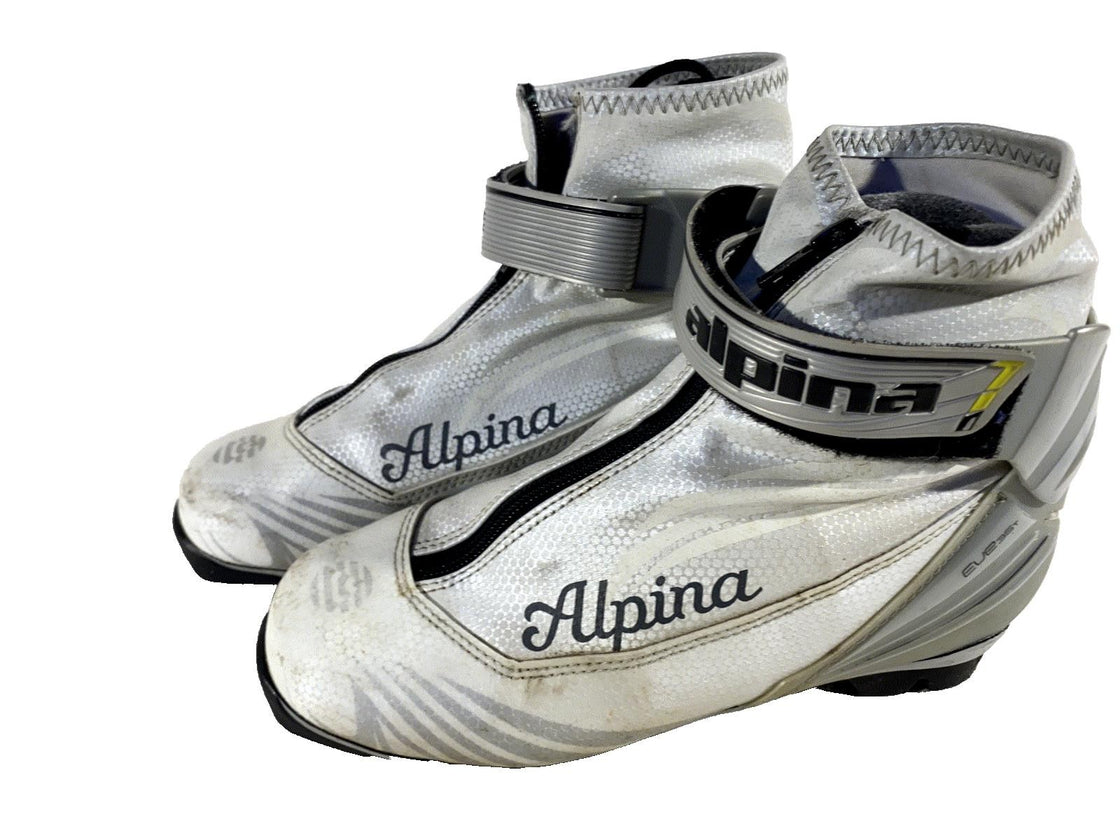 Alpina EVE 35T Nordic Cross Country Ski Boots Size EU37 US5.5 NNN bindings 298