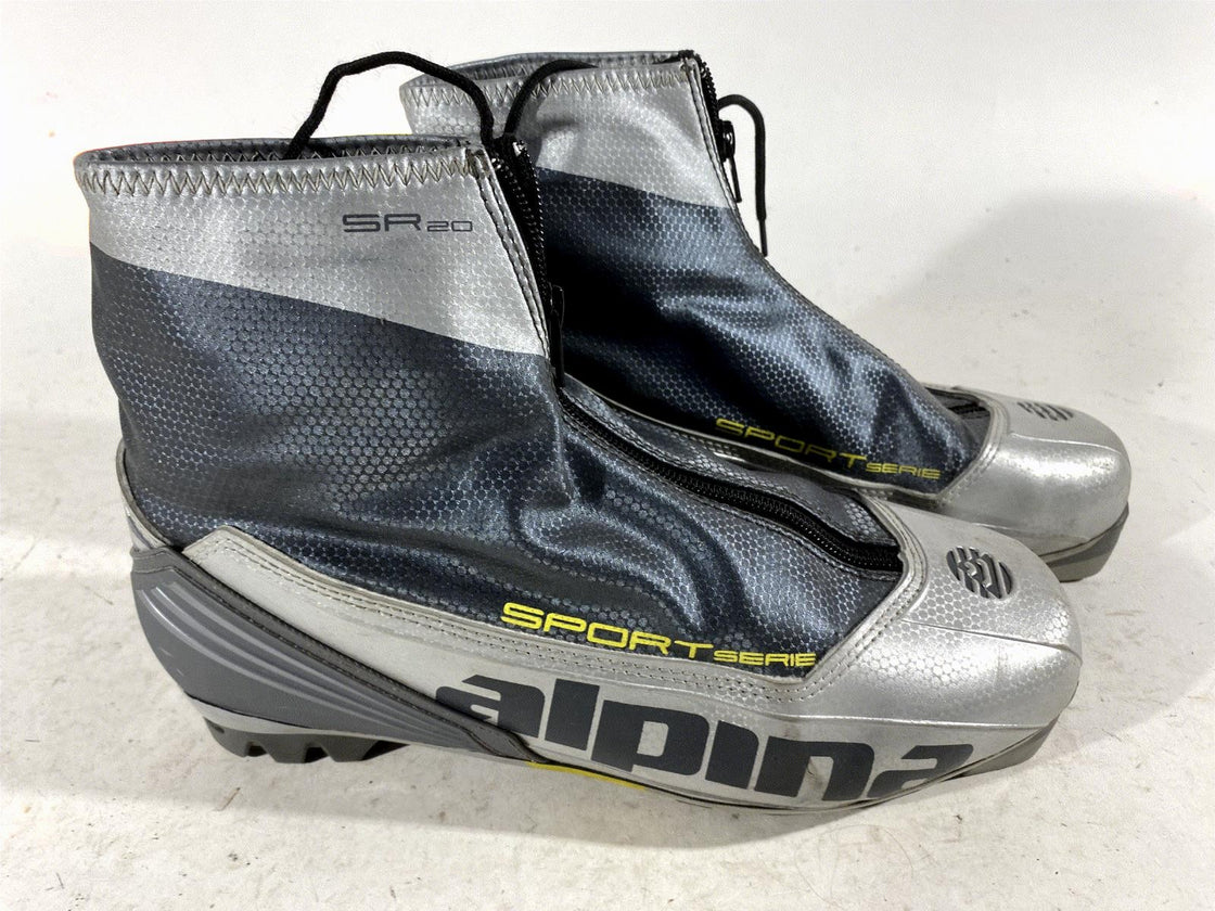 Alpina SR20 Nordic Cross Country Ski Boots Size EU42 US9 NNN bindings 367