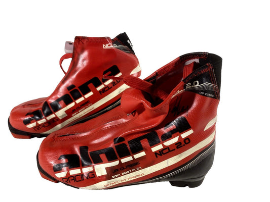 Alpina Cross Country Ski Boots Classic NNN EU 35 US 3.5 Kids 230mm 466