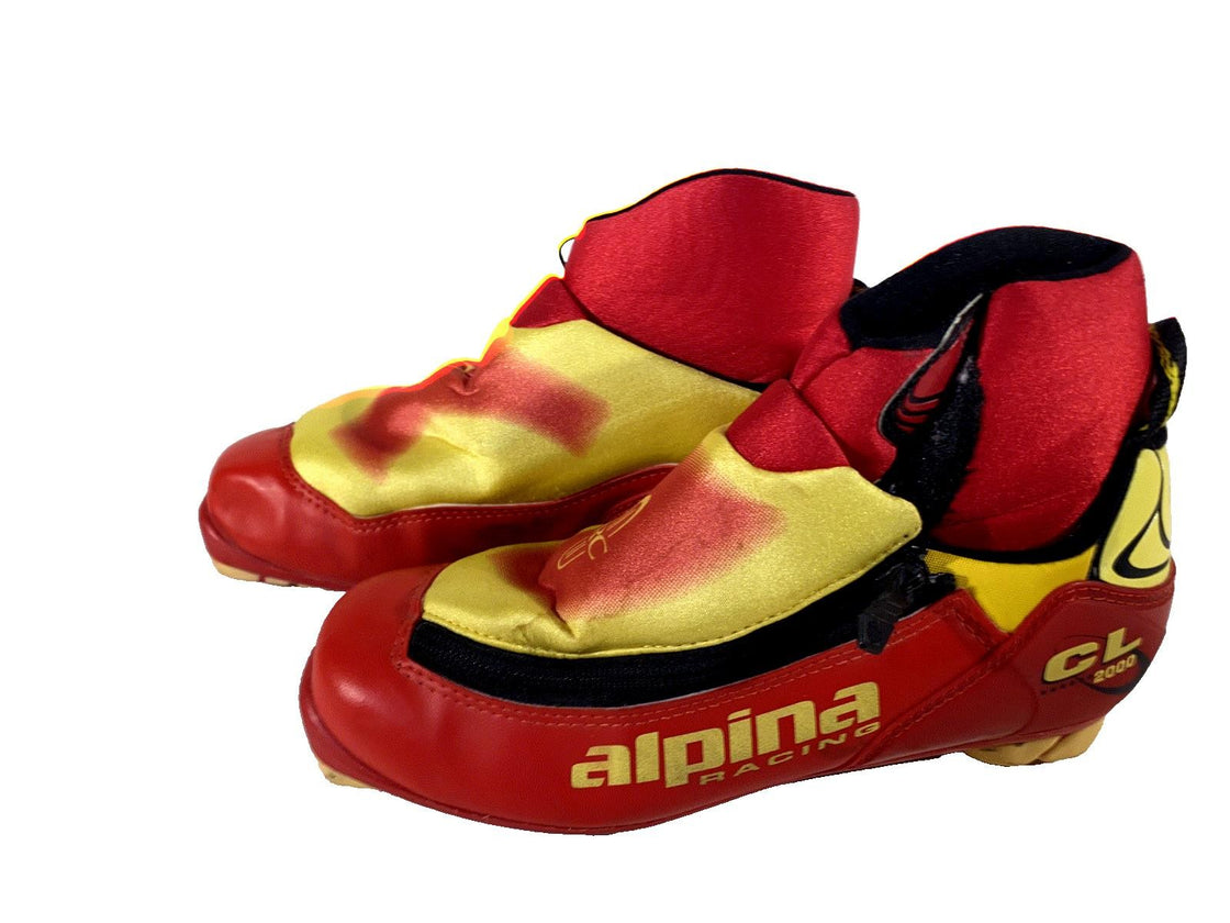 Alpina Retro Nordic Cross Country Classic Ski Boots Size EU40 US7.5 for NNN 479