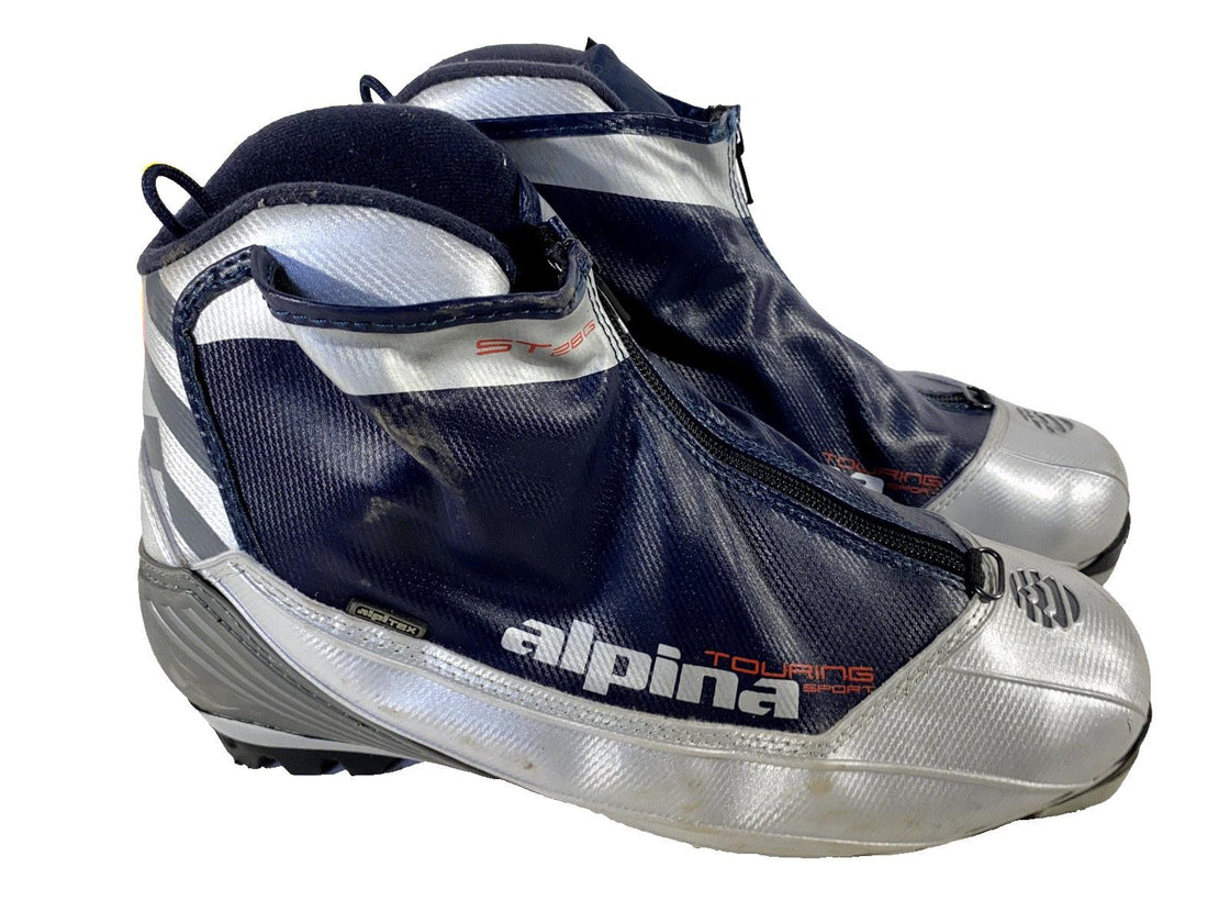 Alpina ST28G Classic Nordic Cross Country Ski Boots Size EU44 US10.5 for NNN 496