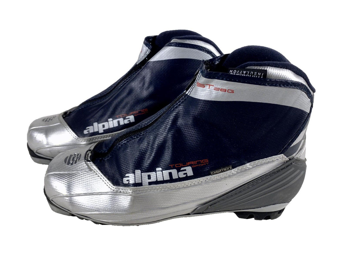 Alpina ST28G Nordic Cross Country Ski Boots Size EU43 US9.5 NNN bindings 530