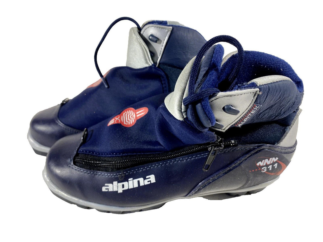Alpina 311 Classic Nordic Cross Country Ski Boots Size EU38 US6 for NNN 524