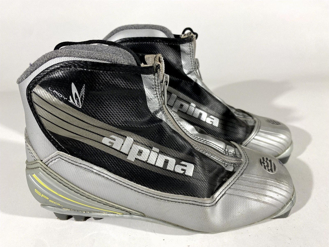Alpina SP20L Nordic Cross Country Ski Boots Size EU38 US7 for NNN 2854