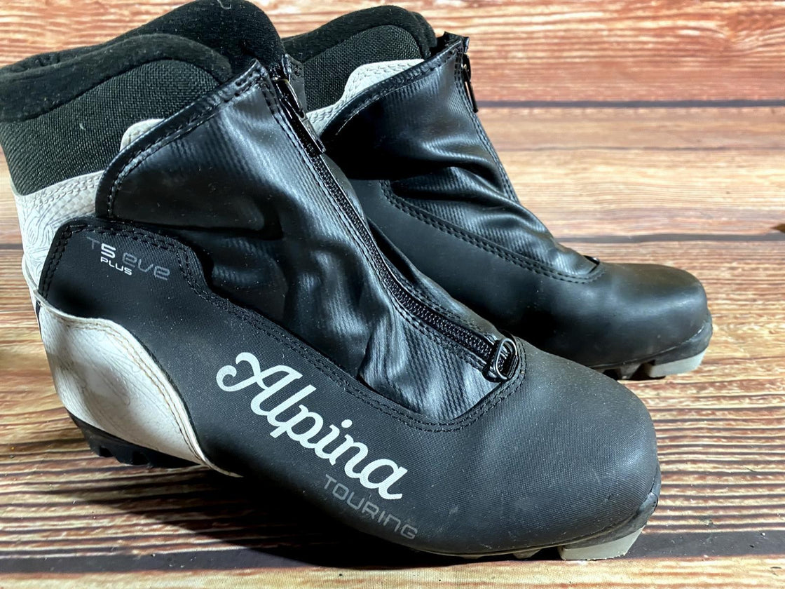 Alpina T5 Eve Nordic Cross Country Ski Boots Size EU38 US6 for NNN 2868