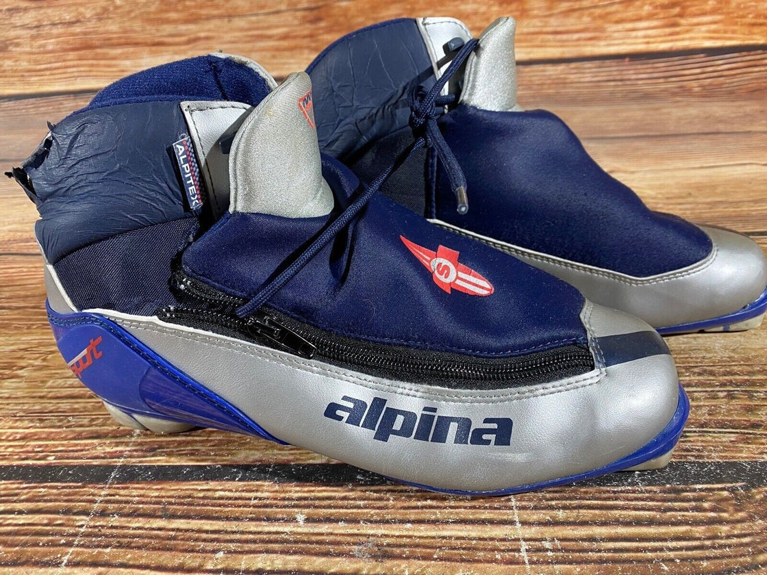 Alpina 314 Nordic Cross Country Ski Boots Size EU42 US9 for NNN 3020