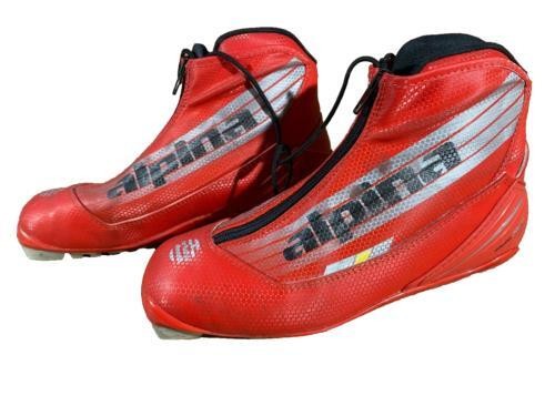 Alpina RCL Nordic Cross Country Ski Boots Size EU40 US7.5 NNN bindings 2936