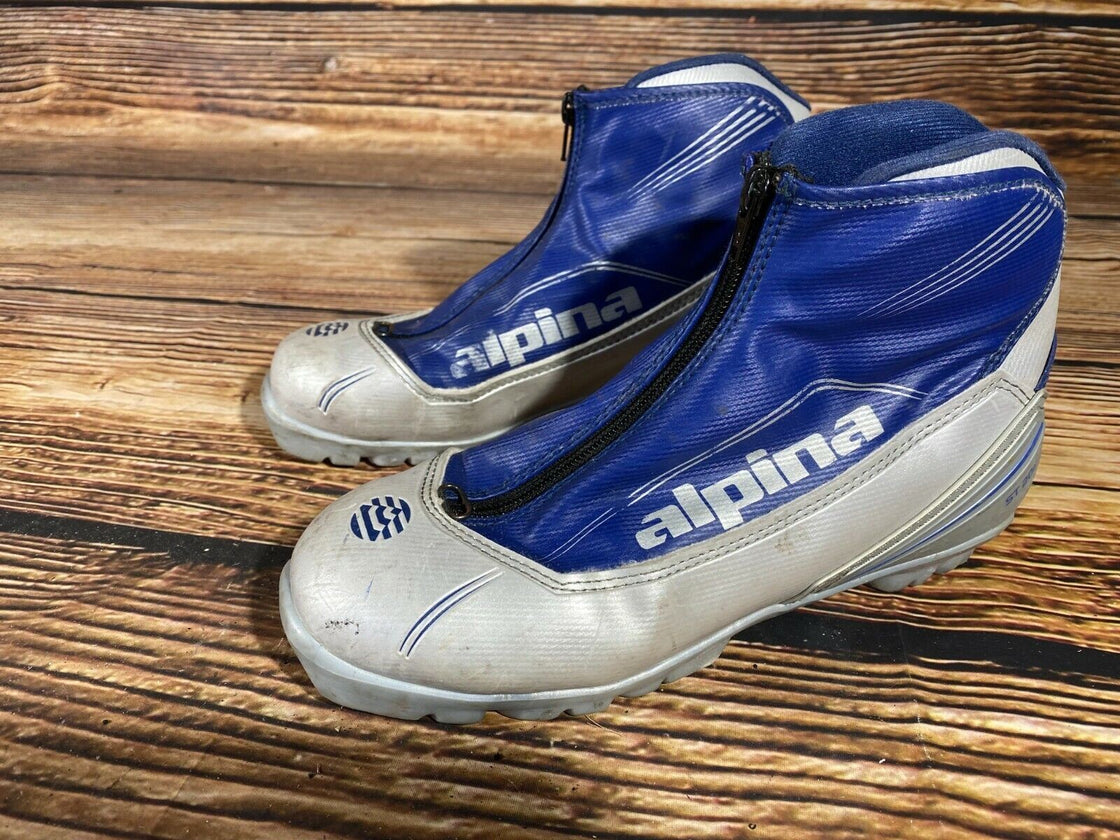 Alpina ST20JR Nordic Cross Country Ski Boots Size EU40 US7.5for NNN 3001