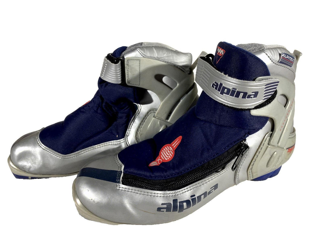 Alpina 438 Nordic Cross Country Ski Boots Size EU40 US7.5 for NNN 3039