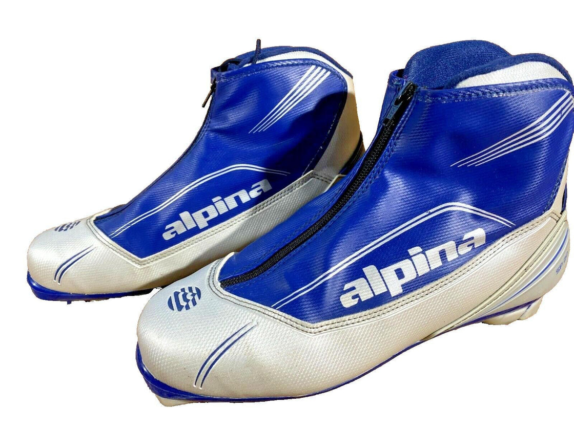 Alpina SP20 Nordic Cross Country Ski Boots Size EU44 US10.5 NNN bindings 3070