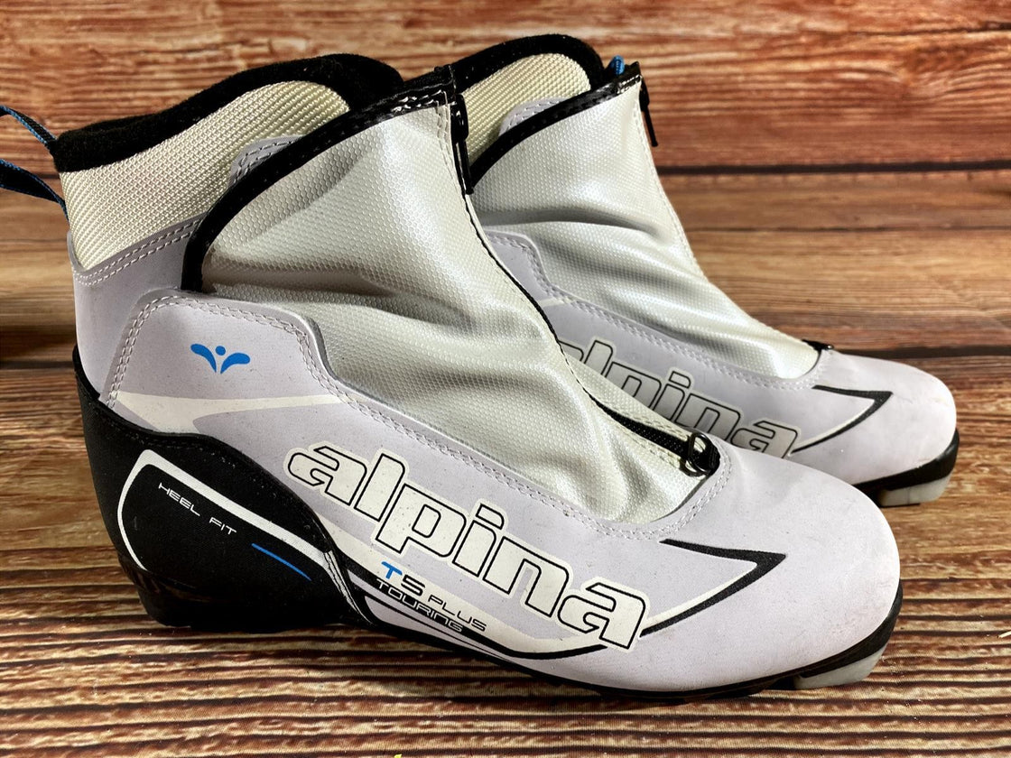 Alpina T5 Plus Nordic Cross Country Ski Boots Size EU40 US7.5 for NNN 3114