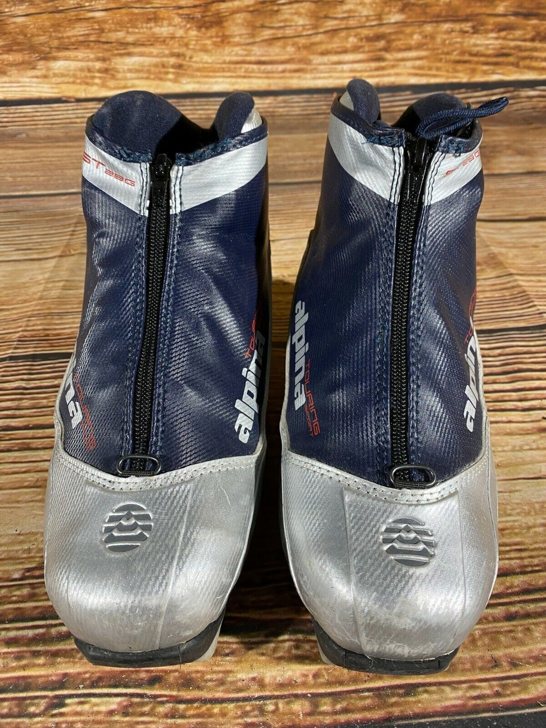 Alpina ST28G Nordic Cross Country Ski Boots Size EU40 US7.5 NNN bindings 3176