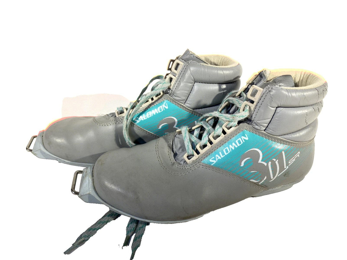 SALOMON SR301 Nordic Cross Country Ski Boots Size EU41 US8 SNS Old Profile 136