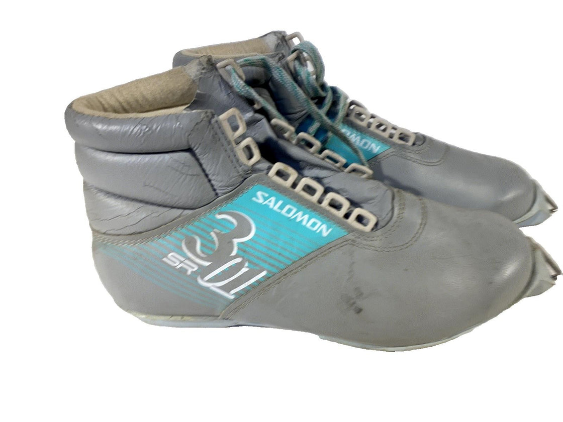 SALOMON SR301 Nordic Cross Country Ski Boots Size EU42 US8.5 SNS Old Profile 138