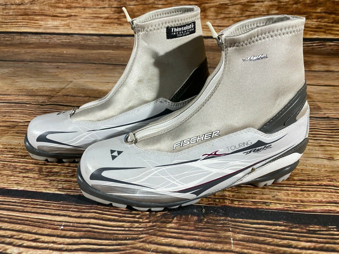 Fischer XC Touring Nordic Cross Country Ski Boots Size EU41 US8 NNN 1307
