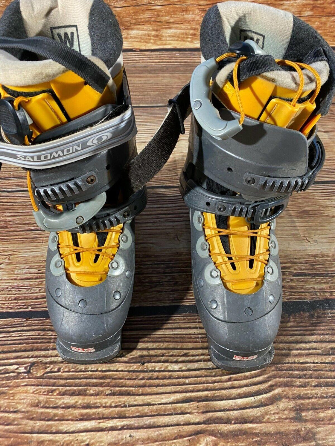 SALOMON Alpine Ski Boots Downhill Size Mondo 245 mm, Outer Sole 287 mm DH96