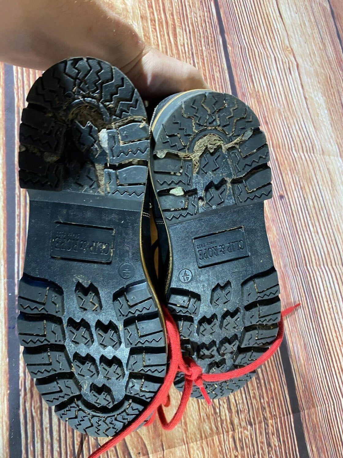 CLIP and Rope Hiking Boots Trekking Leather Shoes  Size EU41 US8 UK7  KL191