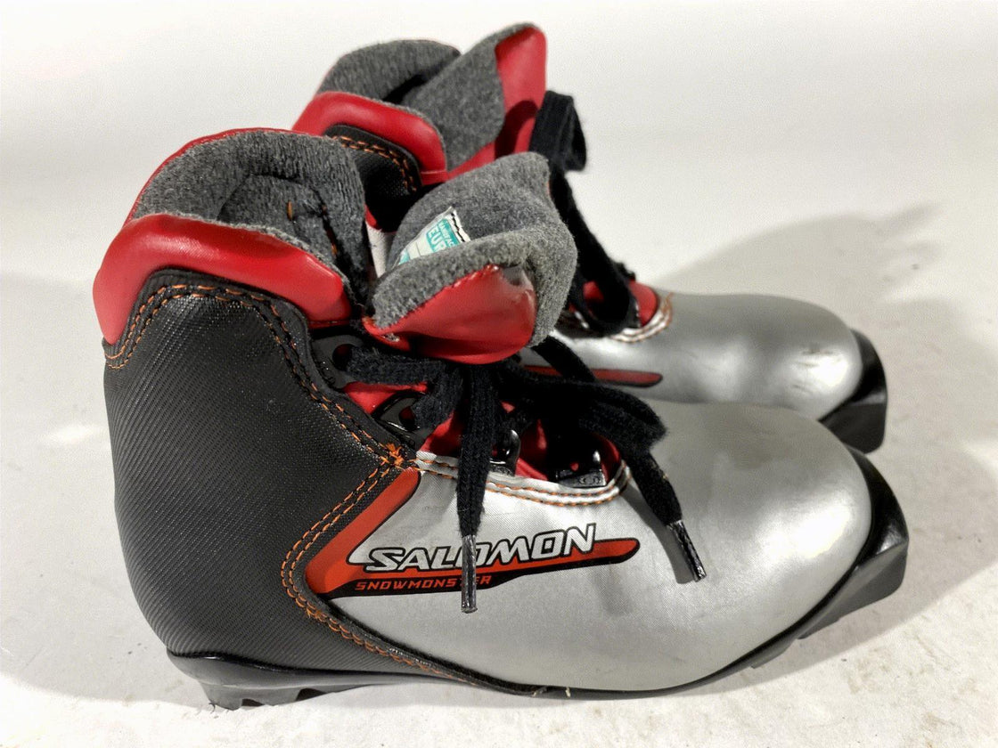 Salomon Kids Nordic Cross Country Ski Boots Size EU30.5 US12K SNS Profil S139