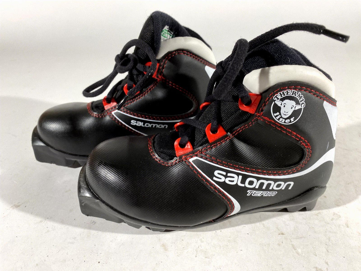 Salomon Cross Country Ski Boots Classic SNS Profil EU 30 US 12 Kids 200mm S126