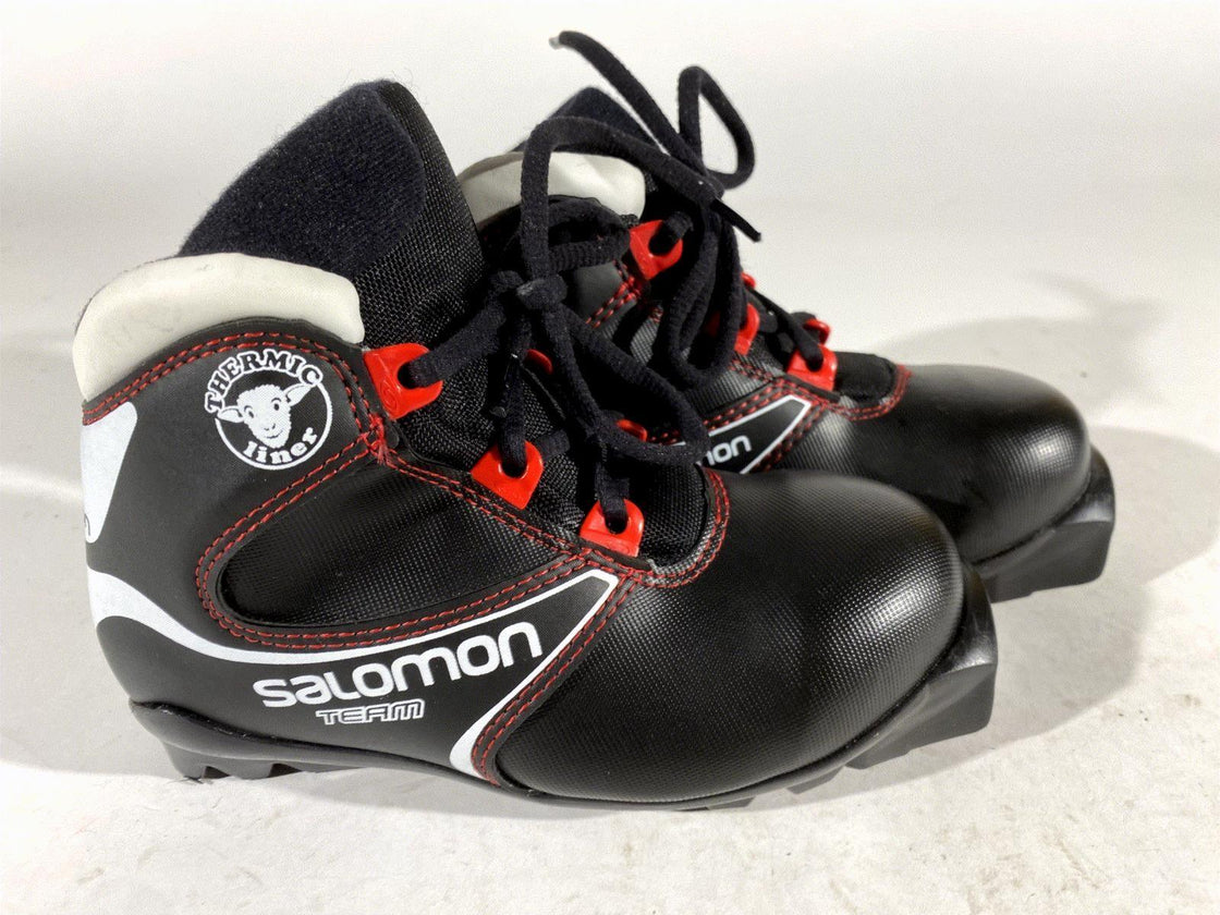 Salomon Kids Nordic Cross Country Ski Boots Size EU30.5 US12K SNS Profil S126