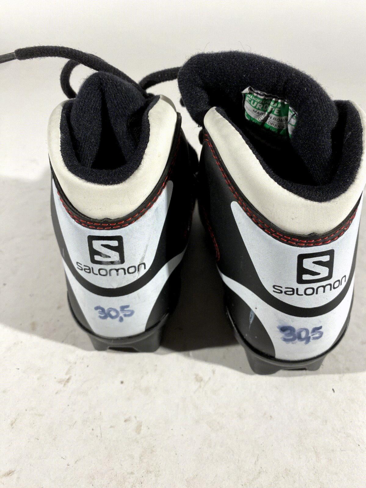 Salomon Cross Country Ski Boots Classic SNS Profil EU 30 US 12 Kids 200mm S126