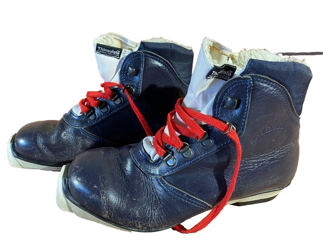 Salomon Leather Nordic Cross Country Ski Boots Size EU39 US7 SNS Profil 2388