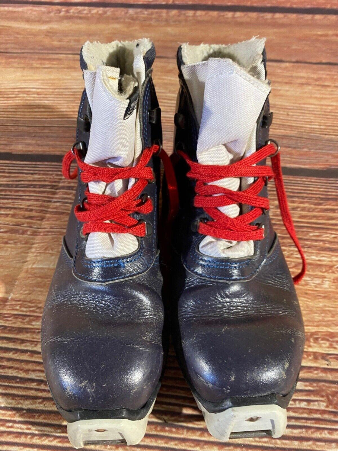 Salomon Leather Nordic Cross Country Ski Boots Size EU39 US7 SNS Profil 2388