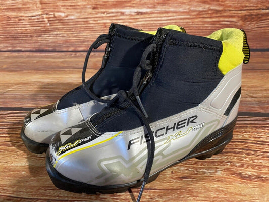 Fischer XJ Sprint Cross Country Ski Boots Classic NNN EU 35 US 3.5 Kids F-623